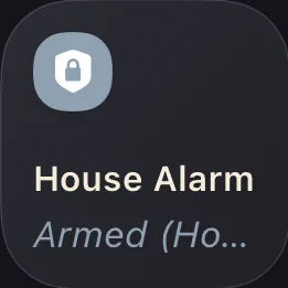 Halo Alarm tile, small