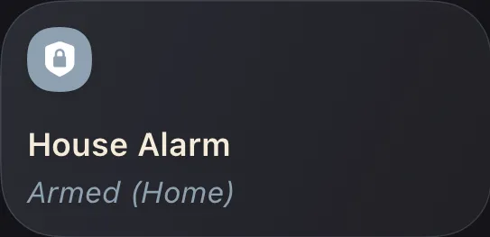 Halo Alarm tile, wide