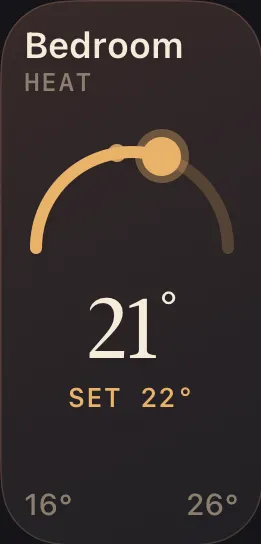 Halo Climate tile, tall